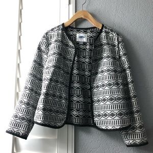 Old Navy || Black & White Pattern Jacket
